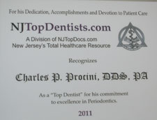 NJ Top Dentist 2011